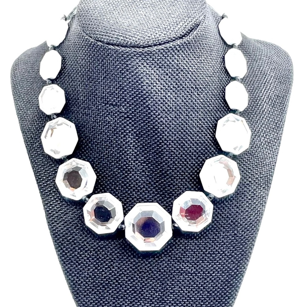 Mirrored Octagon Necklace